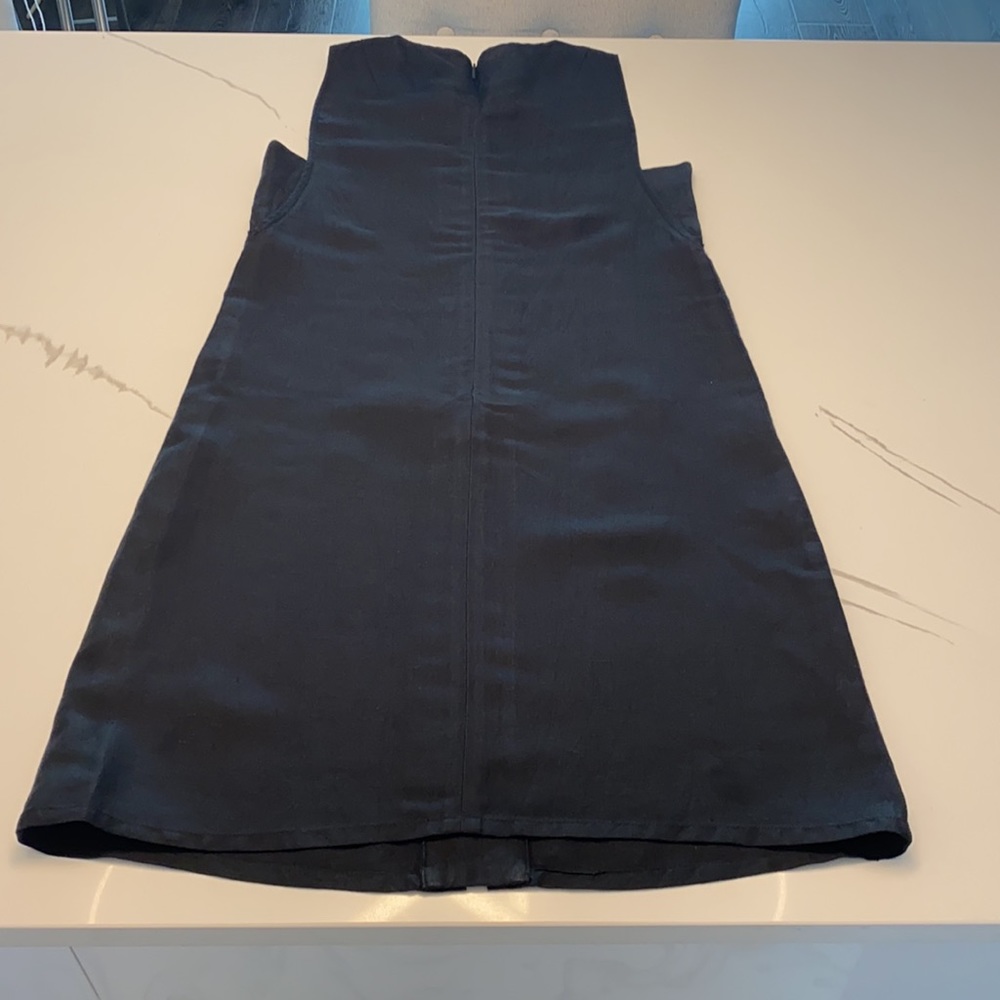 Armani Exchange mini linen black dress